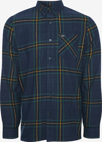 Threadbare Button Up Shirt 'Franco' in Blue: front