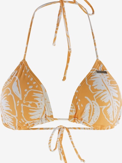 TOM TAILOR Hauts de bikini 'Nelana' en jaune / blanc, Vue avec produit