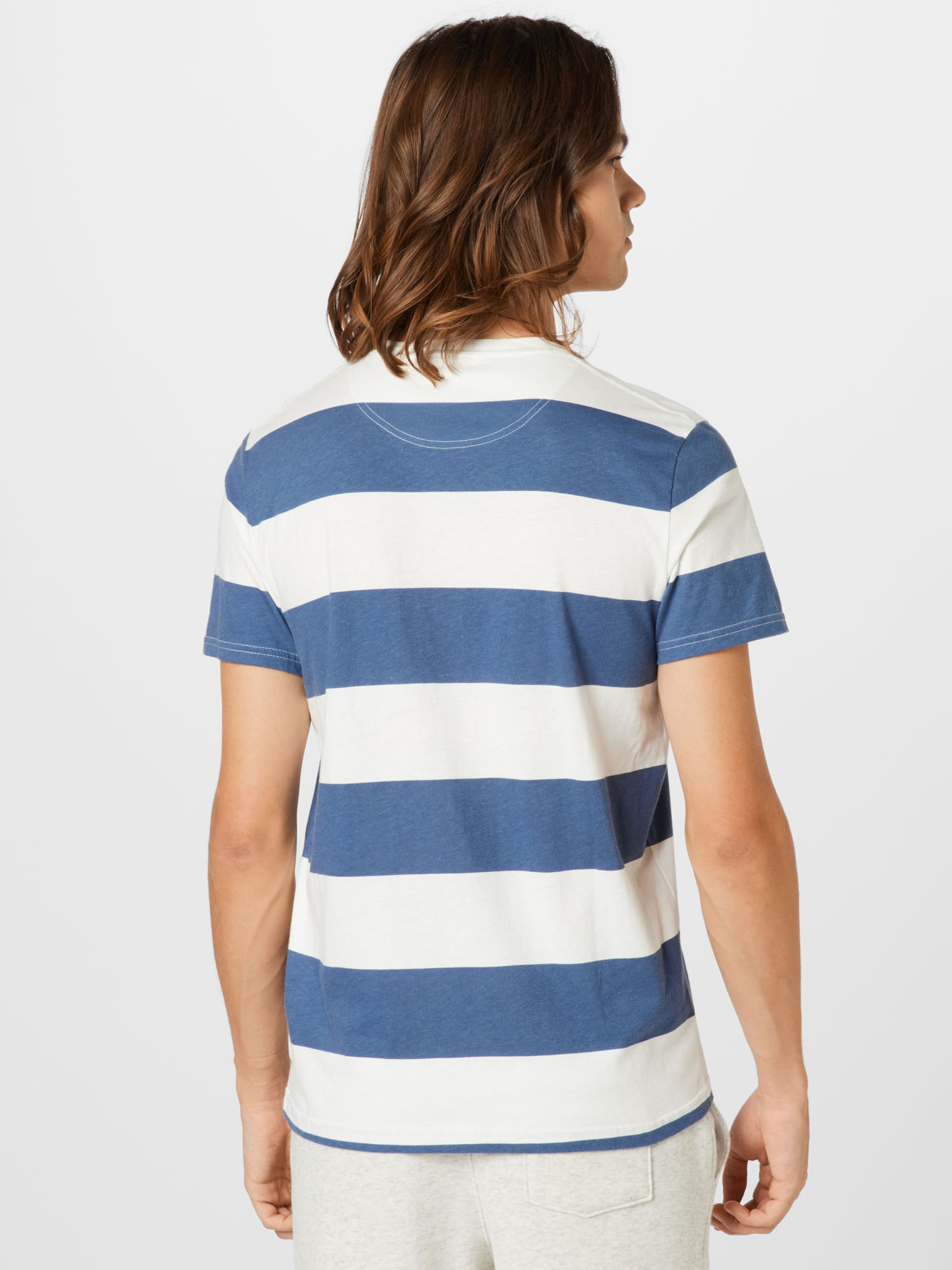 HOLLISTER T-Shirt in Navy, Weiß | ABOUT YOU