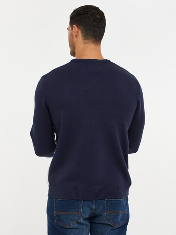 Threadbare Sweater 'Xmas' in Blue