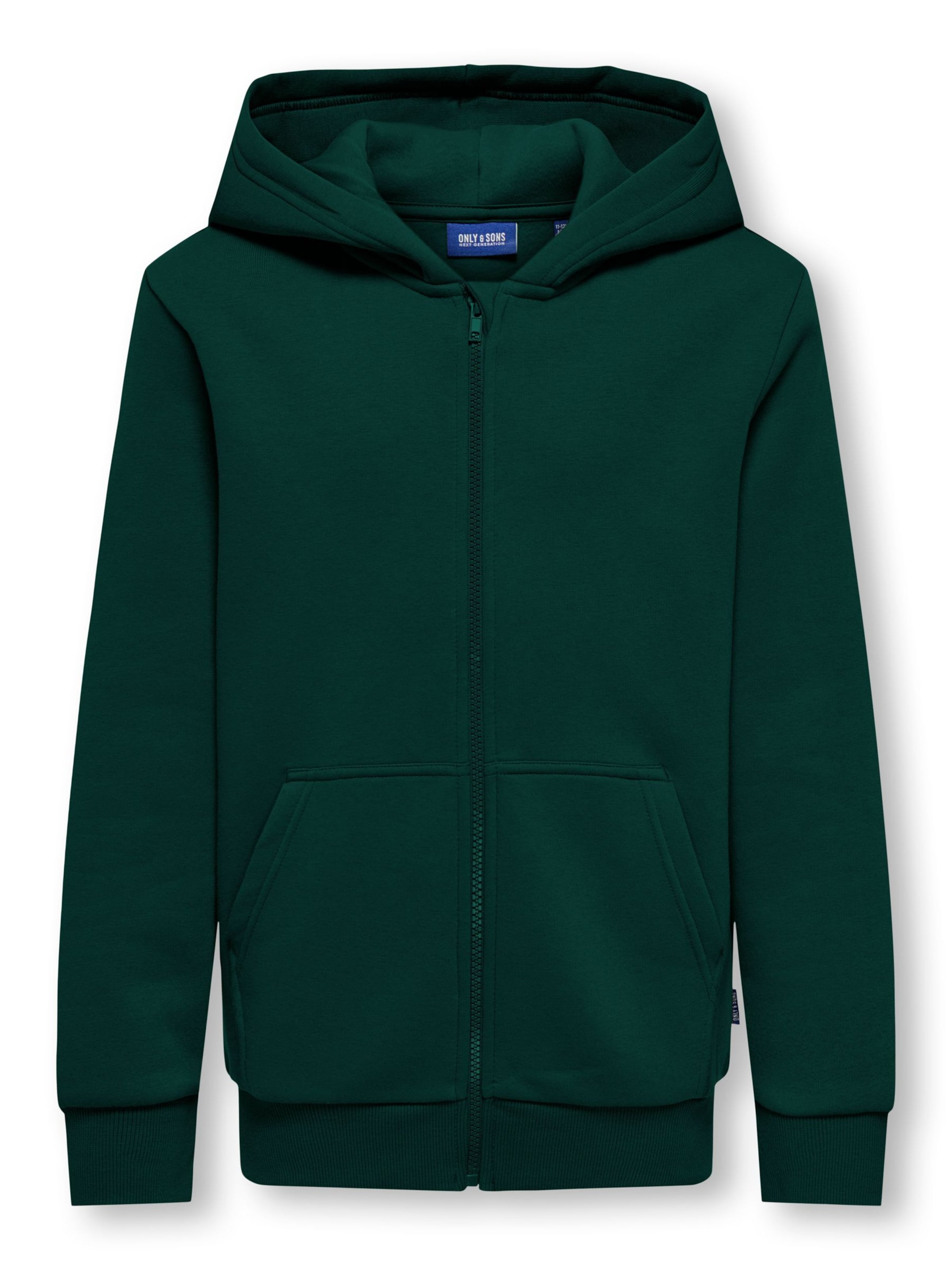 Only & Sons Junior Sweatvest 'OSJCeres' in Groen: voorkant