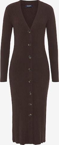 HECHTER PARIS Knitted dress in Brown: front