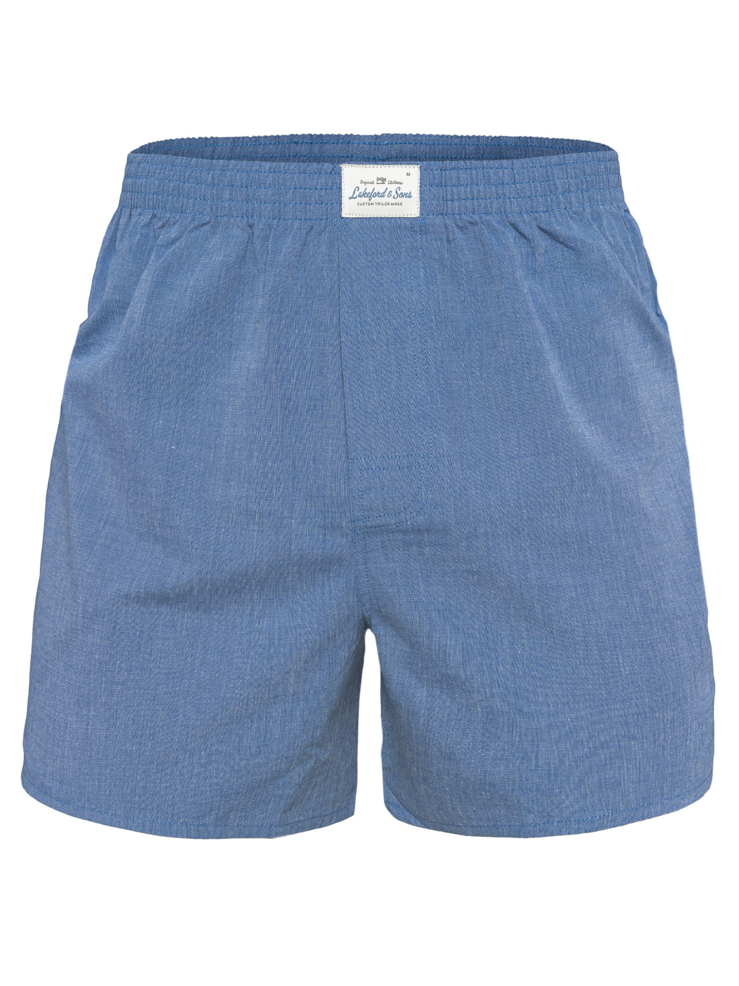 Lakeford & Sons Boxershorts ' American Boxershorts Herren 6-Pack in klassischen Designs ' in Blauw