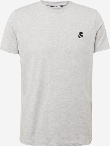 T-Shirt Karl Lagerfeld en gris : devant