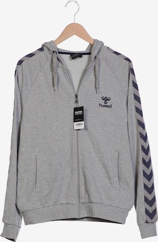Hummel Sweatshirt & Zip-Up Hoodie in M in Grey: front