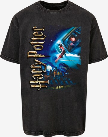 T-Shirt 'Harry Potter - Harry Smiles At Hogwarts' ABSOLUTE CULT en gris : devant