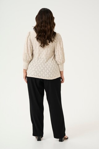 KAFFE CURVE Blouse 'Tia' in Beige