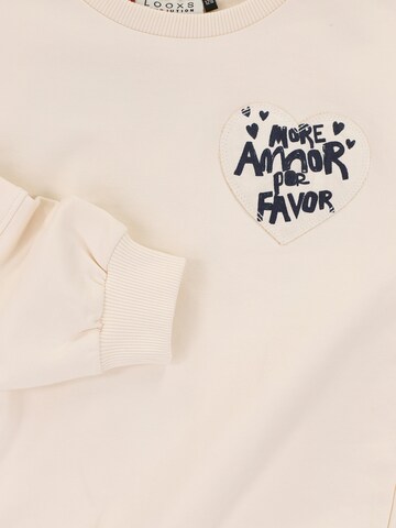 Sweat-shirt Looxs Revolution en blanc