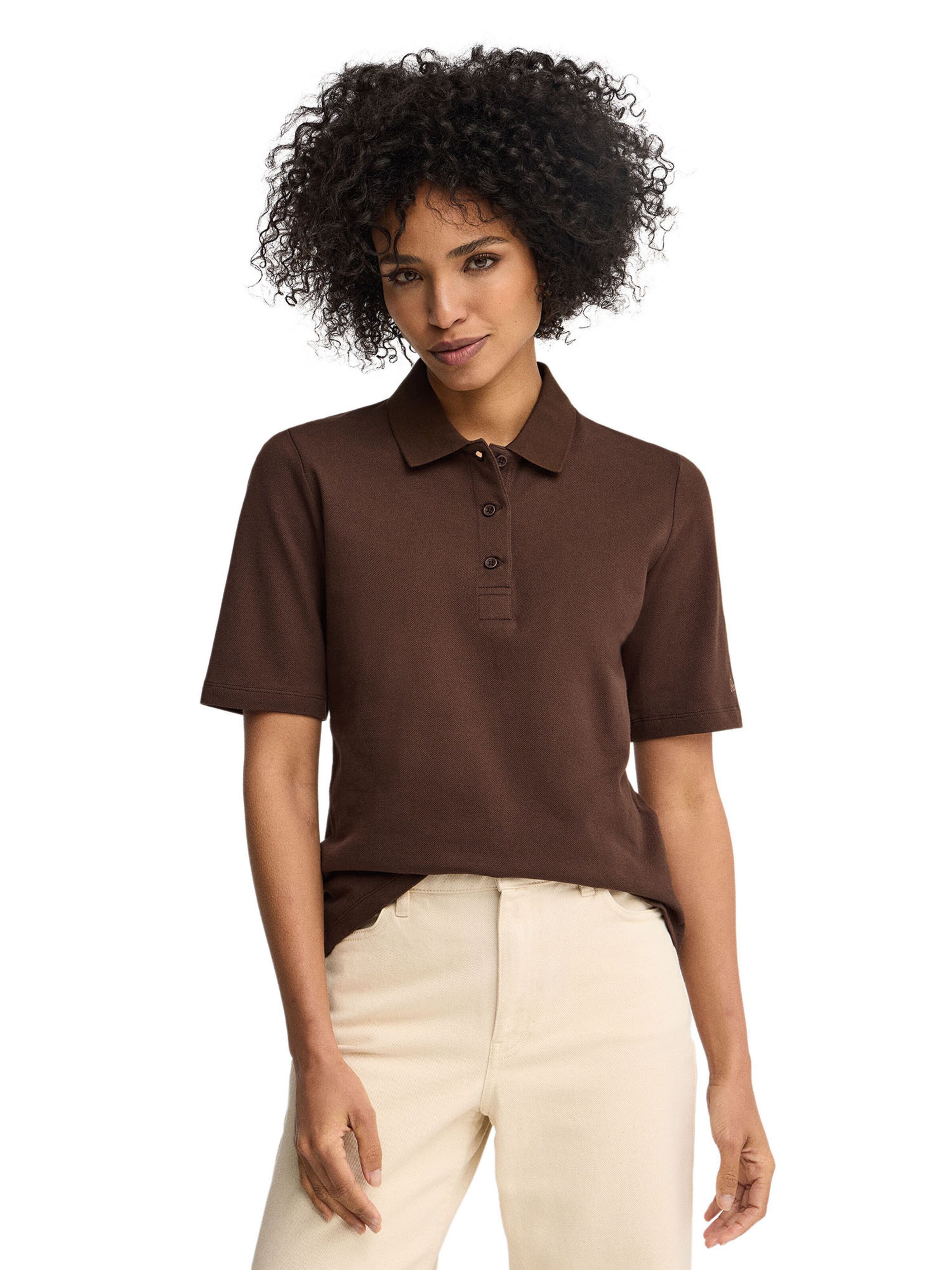 Polo Club Shirt in Brown: front