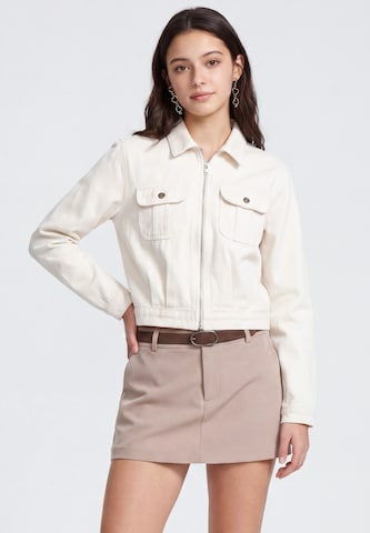 Veste mi-saison MYMO en beige : devant