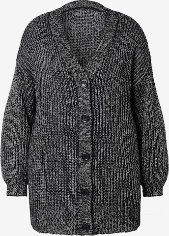 Cardigan MIAMODA en noir : devant