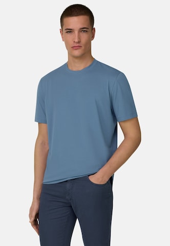 Tricou de la Boggi Milano pe albastru: față