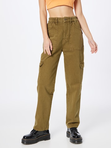 Free People Loosefit Cargojeans 'EZRA' in Groen: voorkant