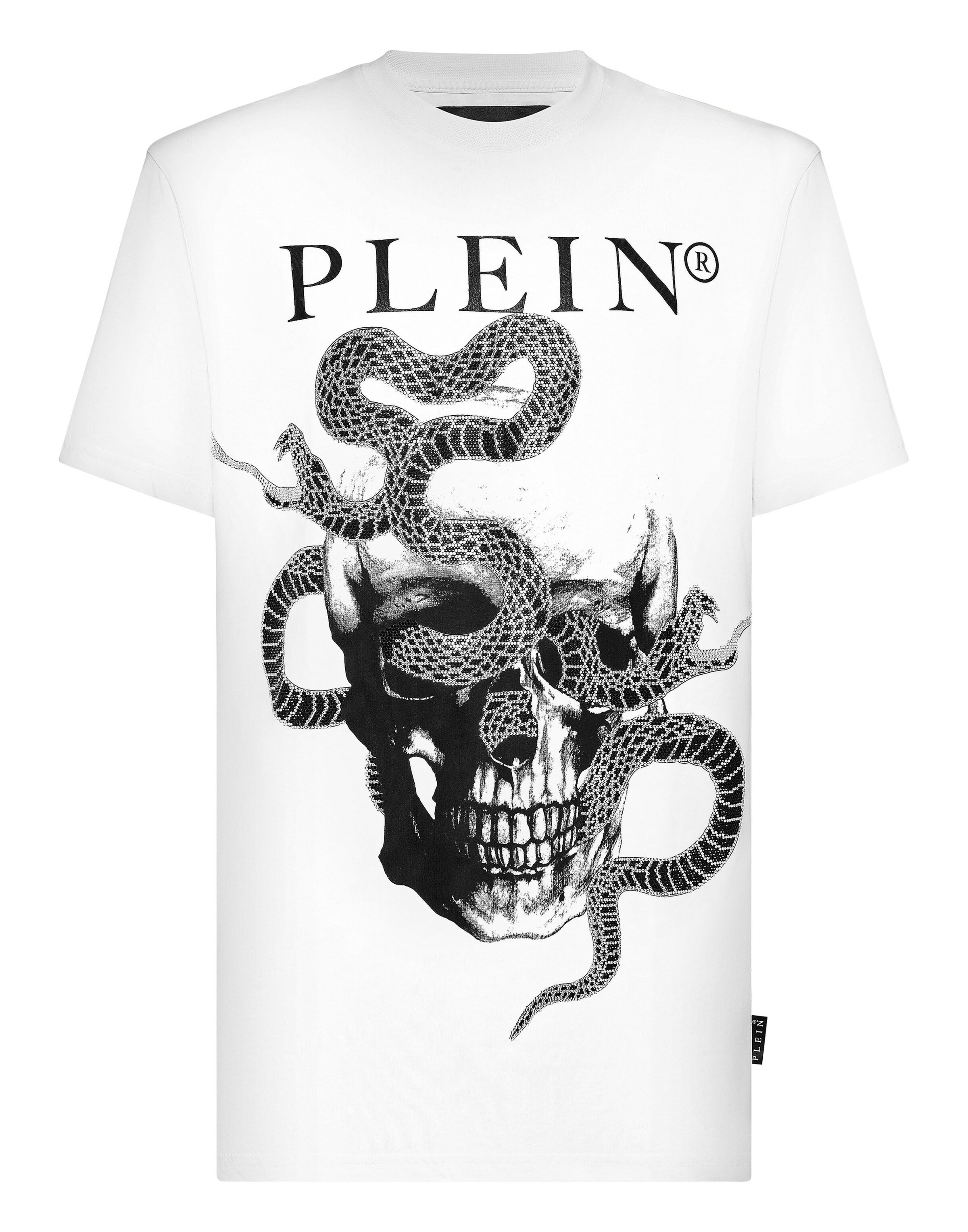 Philipp Plein Shirt 'Snake' in White: front