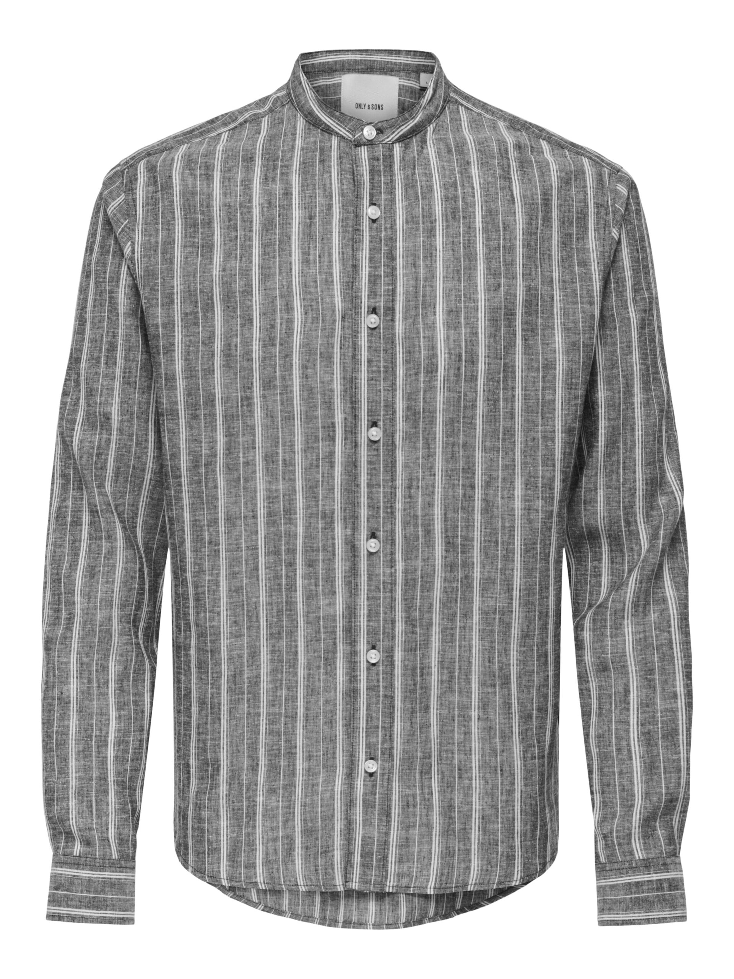 ONLY Regular fit Button Up Shirt in Grey: front