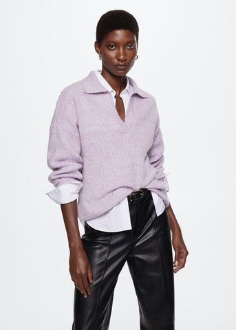 Pull-over 'Carlos' MANGO en violet : devant