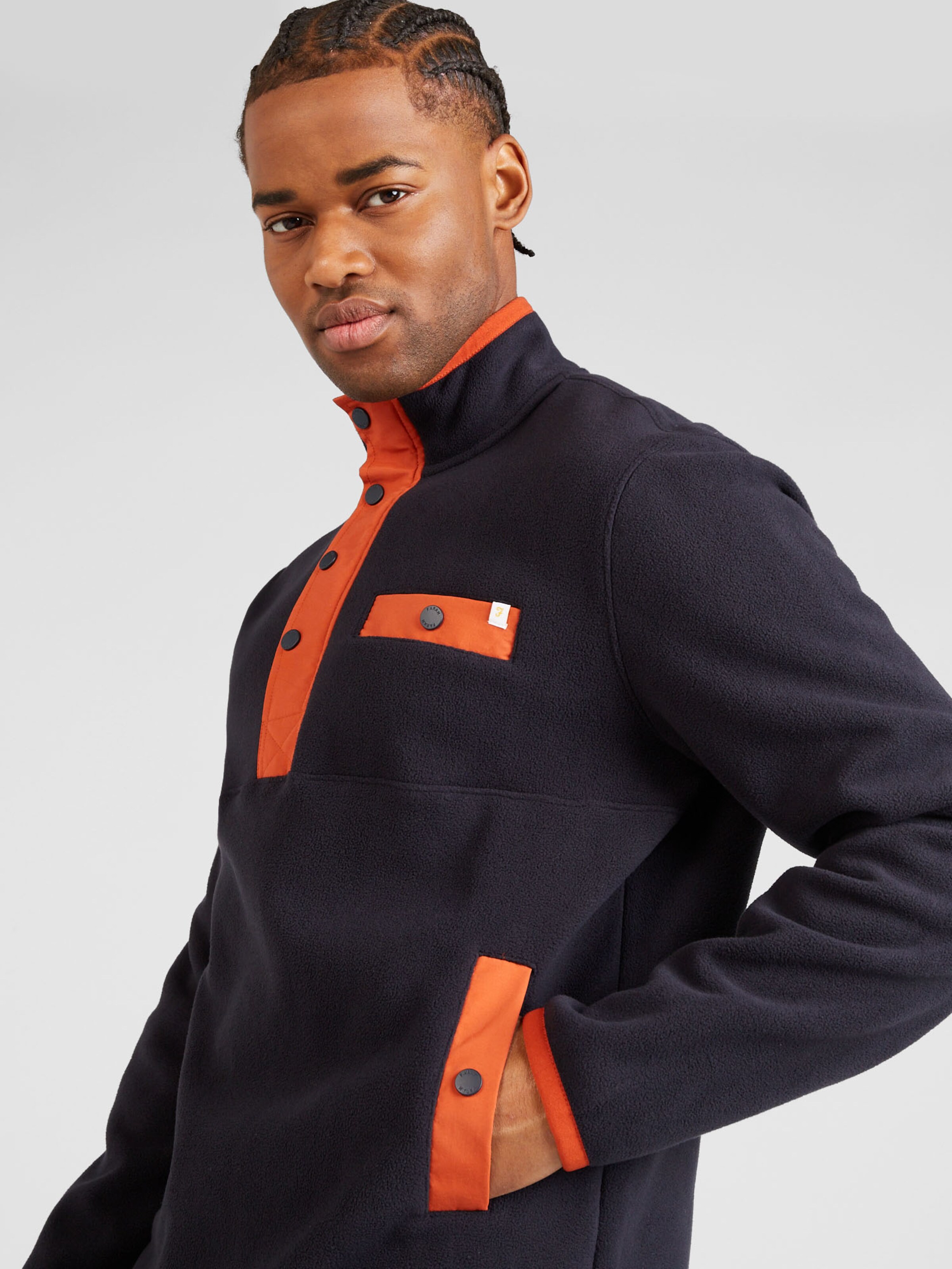 FARAH Sweater LAMINI in Navy ABOUT YOU