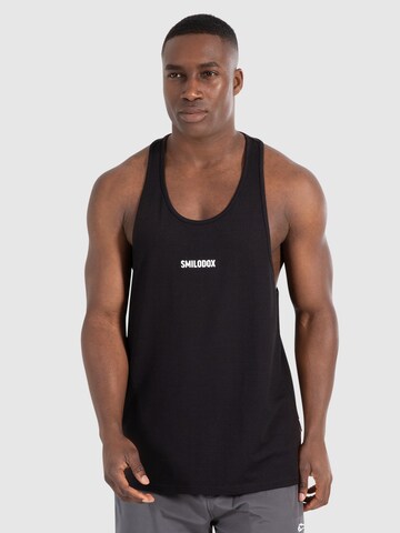 T-Shirt fonctionnel ' Leno ' Smilodox en noir : devant