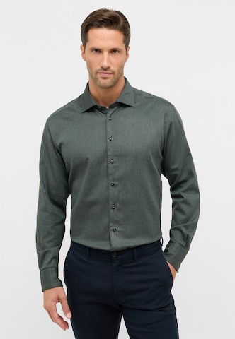 ETERNA Regular fit Business shirt in Green: front