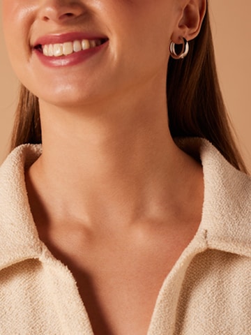Lucardi Oorbellen 'Statement' in Zilver: voorkant