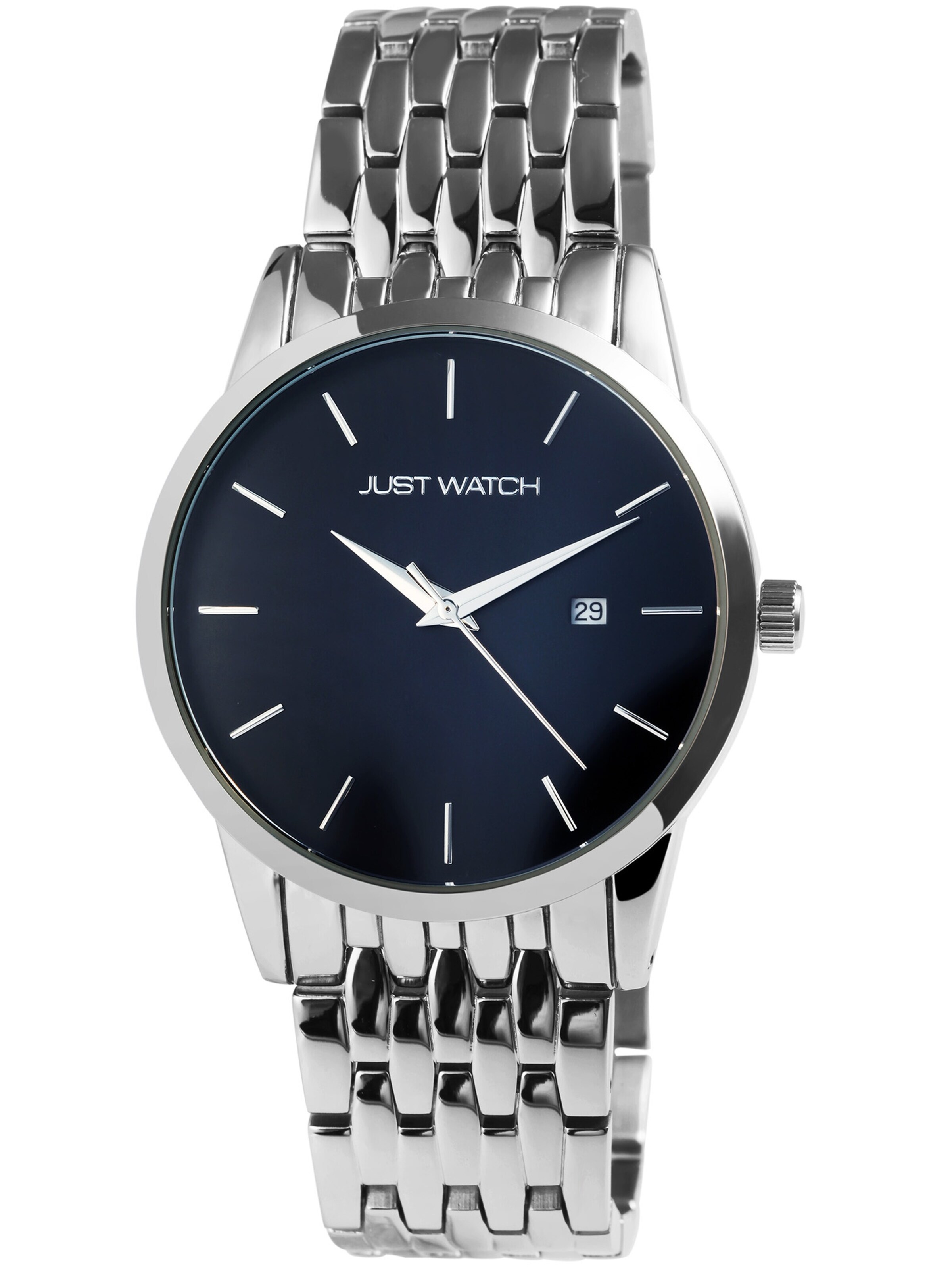 Just Watch Analoguhr 'Kader, Datumsanzeige'‌‌‌‌ in Silber
