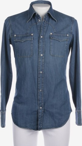 Maison Martin Margiela Button Up Shirt in M in Blue: front