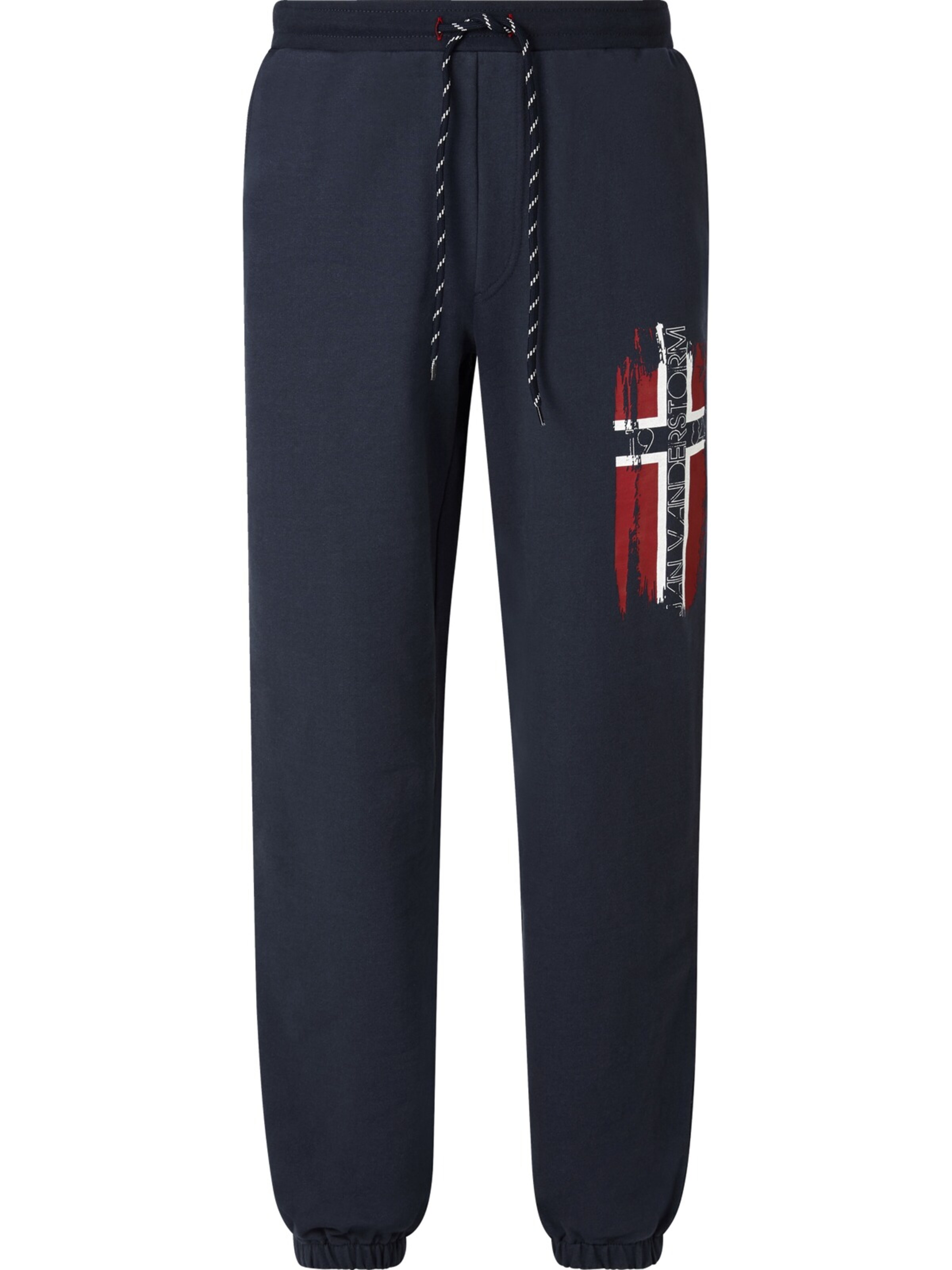 Jan Vanderstorm Loosefit Jogginghose ' Vegar ' in Blau: Vorderseite