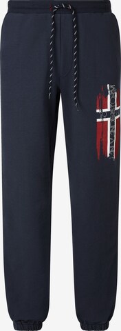 Loosefit Pantalon de sport ' Vegar ' Jan Vanderstorm en bleu : devant