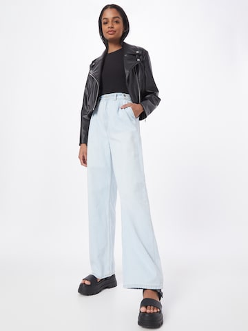 Dr. Denim Loose fit Pleat-front jeans 'Kaia' in Blue