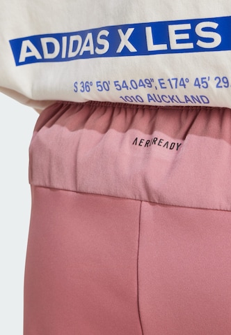 ADIDAS PERFORMANCE Zúžený strih Športové nohavice 'Designed For Training' - Červená