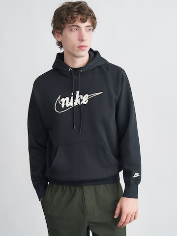 Nike Sportswear Sweatshirt 'Club' i svart: framsida