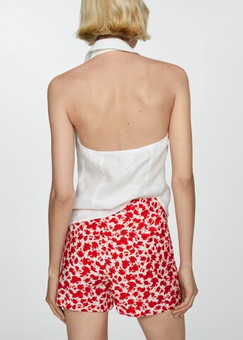MANGO Regular Pants 'Concha' in Red