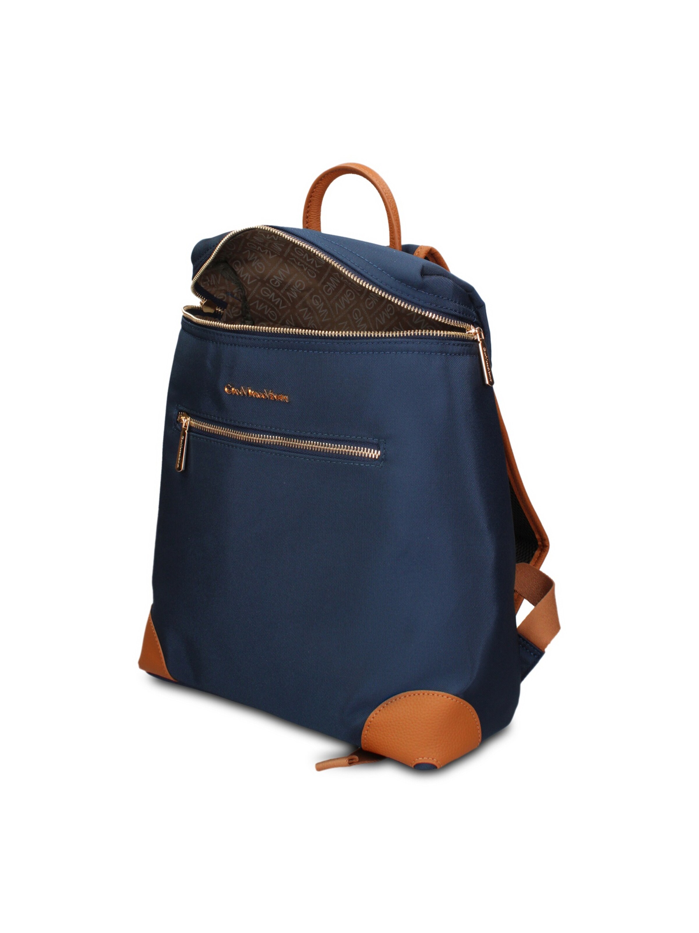 Zaino 'Zaino Vegan Leather Gianmarco Venturi - e con Zip' di GianMarco Venturi in blu