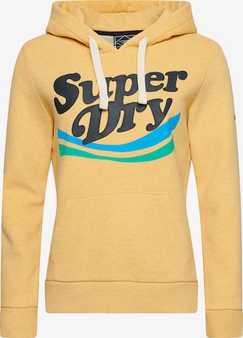 Superdry Sweatshirt 'Nostalgia' in Yellow: front