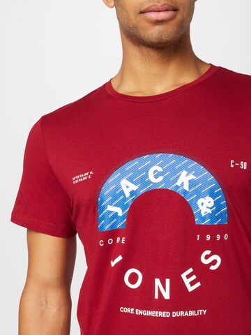 JACK & JONES Majica 'FRIDAY' | rdeča barva