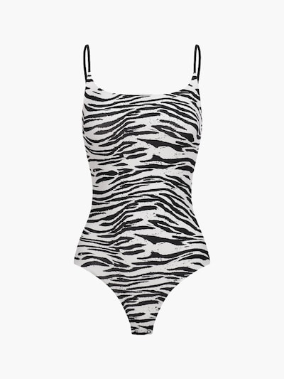 cfab (formerly creamy fabrics) Shaping Bodysuit 'Cami Bodysuit mit String' in XS in Black / White, Item view