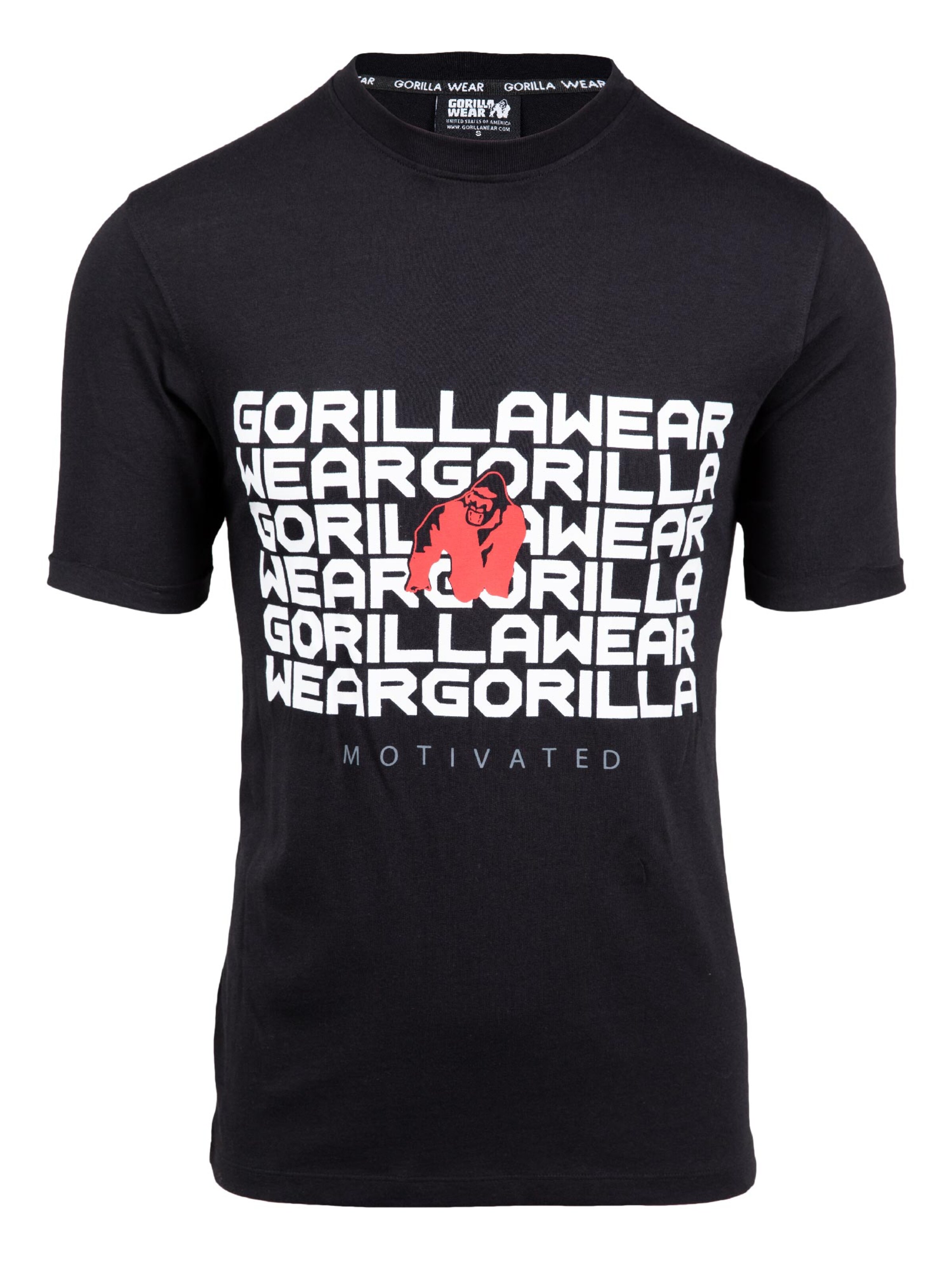 Gorilla Wear Shirt 'Bradley' in Zwart: voorkant