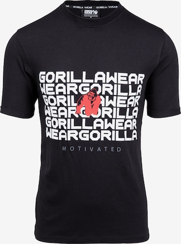 Gorilla Wear Shirt 'Bradley' in Zwart: voorkant