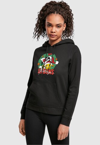 ABSOLUTE CULT Sweatshirt 'Looney Tunes - Seasons Greetings' in Black: front