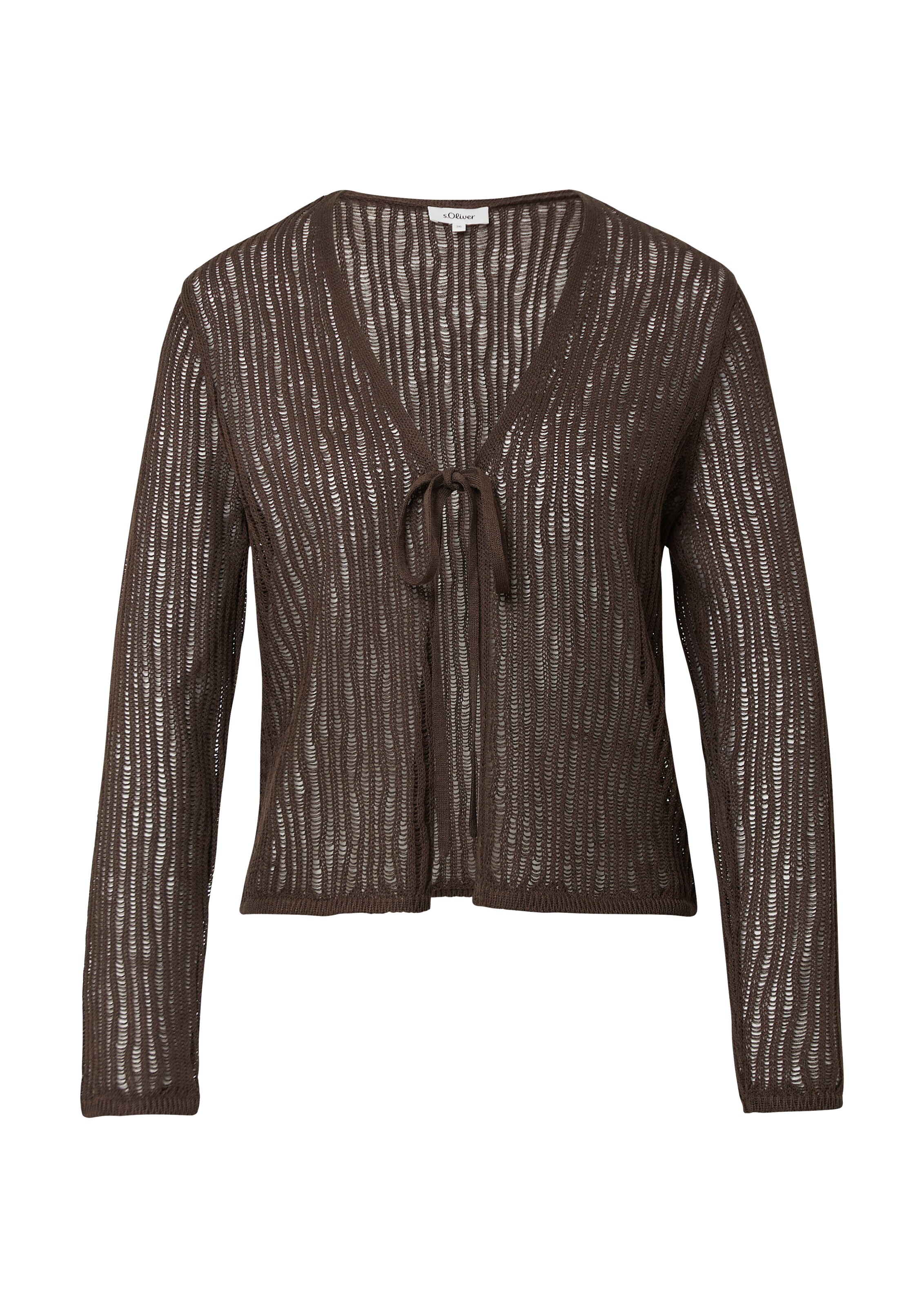 s.Oliver Strickjacke in Braun: Vorderseite