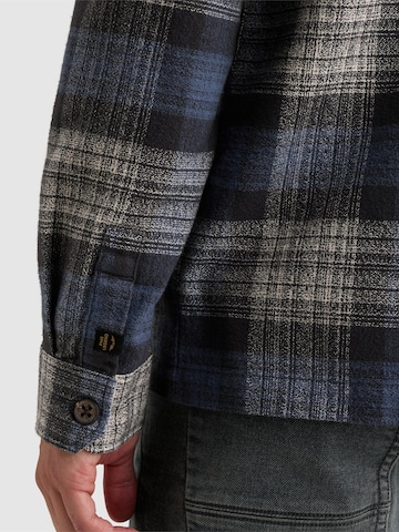 PME Legend - Ajuste regular Camisa 'Overshirt with check pattern and chest pockets' en lila
