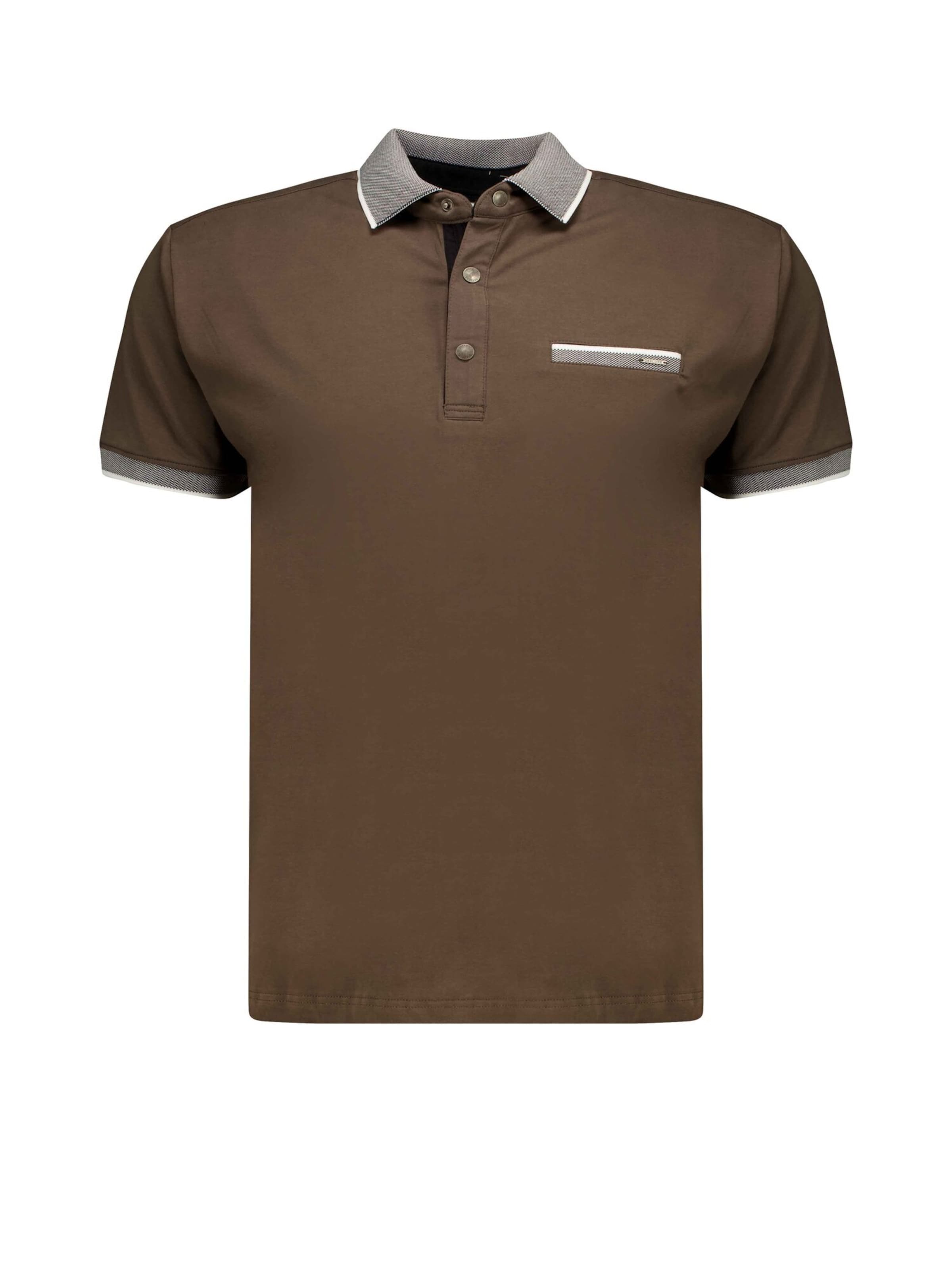 T-Shirt 'EAGLE' Deeluxe en marron : devant