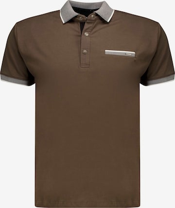 T-Shirt 'EAGLE' Deeluxe en marron : devant