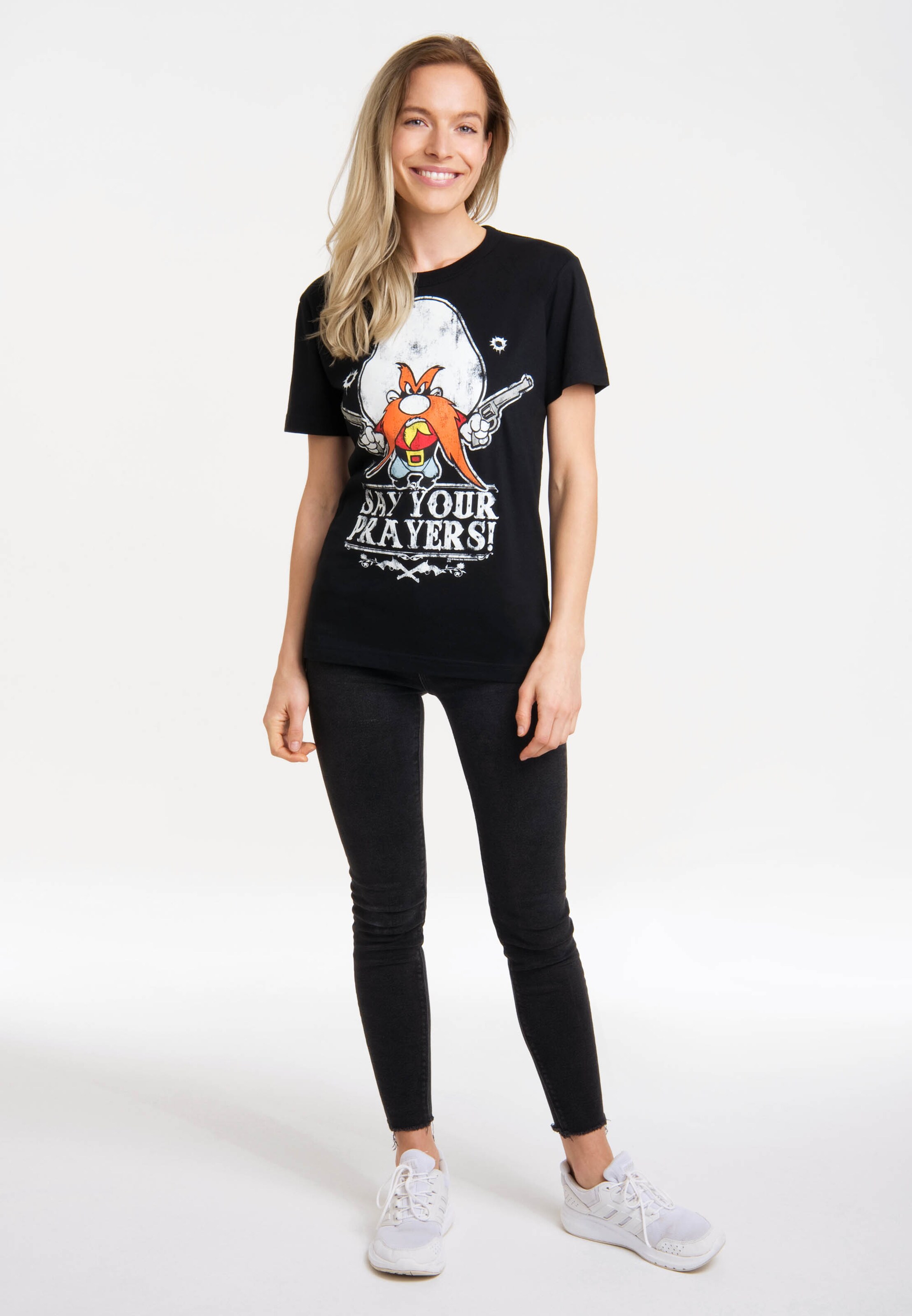 Frauen Shirts & Tops LOGOSHIRT T-Shirt 'Looney Tunes' in Schwarz - NG62608 Frauen Shirts & Tops LOGOSHIRT T-Shirt 'Looney Tunes' in Schwarz - NG62608