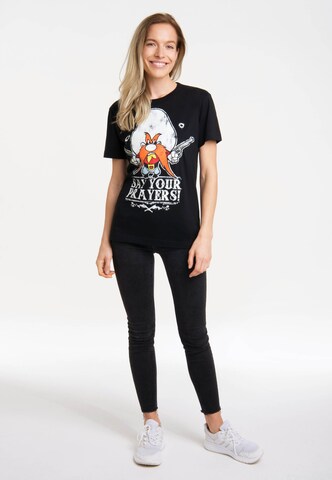 LOGOSHIRT T-Shirt 'Looney Tunes' in Schwarz