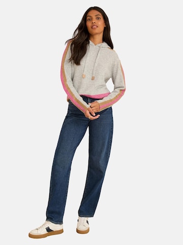 love & roses Sweater in Grey: front