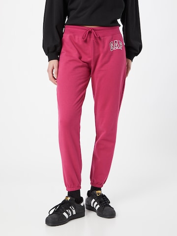 GAP Tapered Broek in Rood: voorkant