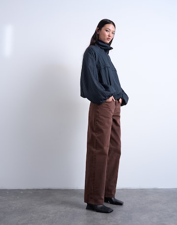 TOPSHOP Luźne Jeansy 'LOWRIE' w kolorze brązowy