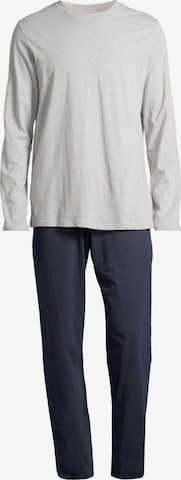 SCHIESSER Pajamas long 'Night & Home' in Blue: front
