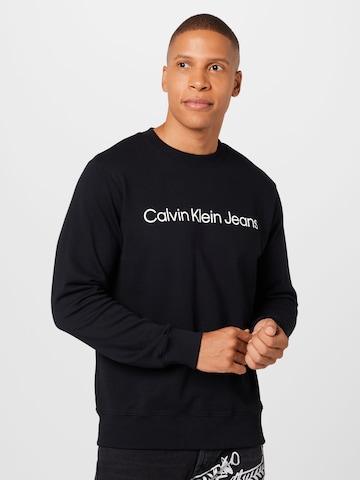 juoda Calvin Klein Jeans Megztinis be užsegimo: priekis